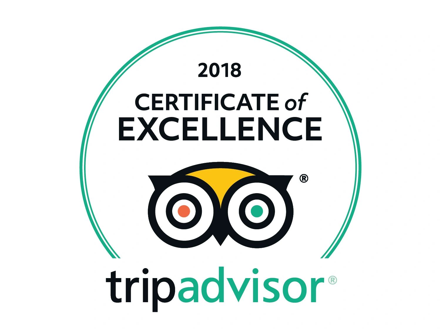 2018 Certificate of Excellence TripAdvisor